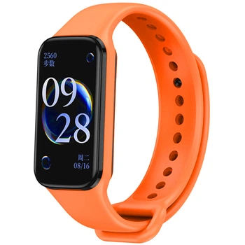 Ремінець силіконовий MRK для Mi Smart Band 8 Active / Redmi Smart Band 2 Помаранчевий (mrk3775)