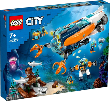 Конструктор LEGO City Підводний човен дослідника 842 деталі 4 шт (60379)