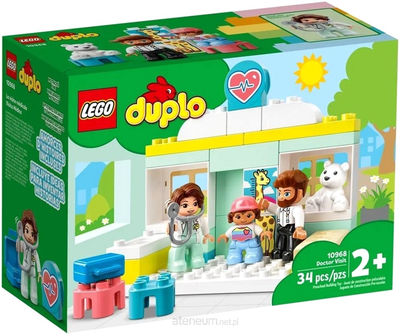 Zestaw klocków LEGO Duplo Wizyta u lekarza 34 elementy 3 szt (10968)