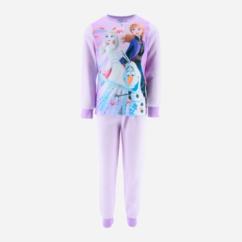 Дитяча тепла флісова піжама для дівчинки Disney Frozen XH20120.B 92-98 см Світло-фіолетова (3609087325821)