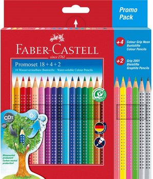 Zestaw akwarelowych ołówków Faber-Castell Grip 24 szt (4005402015405)