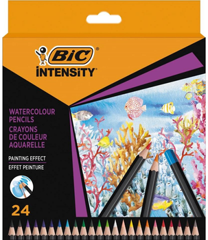 Zestaw akwarelowych ołówków BIC Intensity Premium 24 szt (3086123717206)