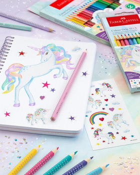 Zestaw akwarelowych ołówków Faber-Castell Grip Unicorn 24 szt (4005402015436)