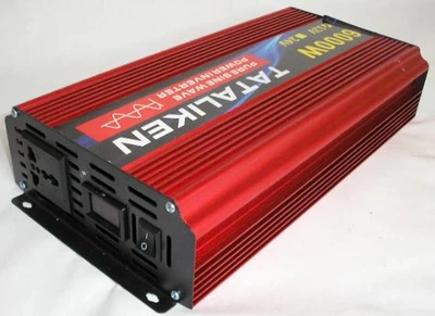 Інвертор 12 V чиста правильна синусоїда потужний для котла холодильника перетворювач напруги Tataliken 6000 W