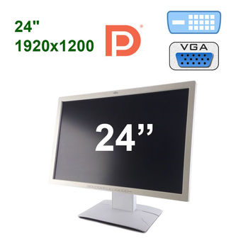 Монітор Fujitsu P24W-6 / 24" (1920x1200) IPS / VGA, DVI, DP, USB, Audio б/в