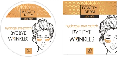 Золотые гидрогелевые патчи BEAUTYDERM Bye Bye Wrinkles 60 шт (4820185225083)