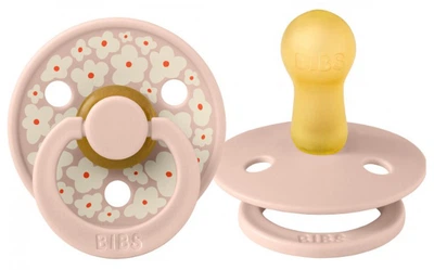 Класична латексна пустушка BIBS Colour STUDIO Collection Jasmine Field Blush 6-18 міс. розмір 2