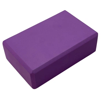 Блок для йоги 23x14x7 см, йога цегла-пропс, фіолетовий