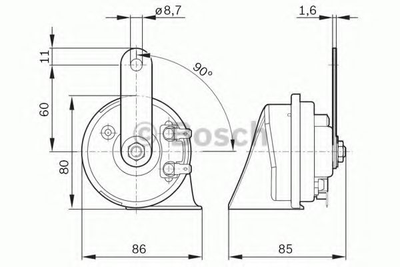 Звуковой сигнал Bosch (9320335007)