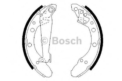 Гальмівні колодки барабанні Bosch (0986487536)