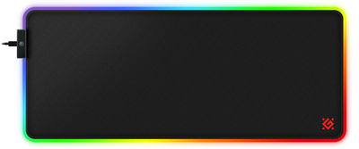 Ігрова поверхня Defender Black XXL HUB Light RGB Black (4745090823943)
