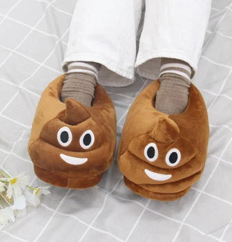 Тапочки кігурумі какашки Kigurumi Домашні Коричневі Плюшеві Дитячі тканинні 28-34 (3019/2)