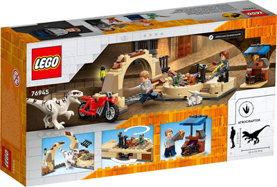 Zestaw klocków LEGO Jurrasic World Pościg za Atrocyraptorem 169 elementów 4 szt (76945)