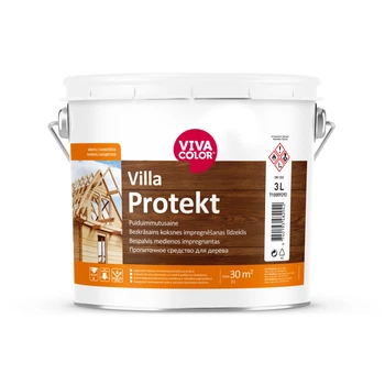 Грунт антисептик для дерева Villa Protekt 3 л