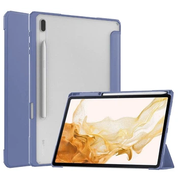 Чохол TPUCristal SlimTPU Spen holder для Samsung Galaxy Tab S7 FE/Plus/S8 Plus 12.4 Фіолетовий