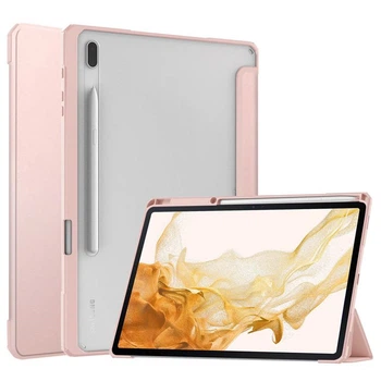 Чохол TPUCristal SlimTPU Spen holder для Samsung Galaxy Tab S7/S8 11 Світло-рожевий