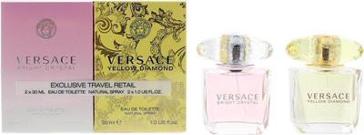 Zestaw dla kobiet Versace Woda toaletowa Yellow Diamond 30 ml + Woda toaletowa Bright Crystal 30 ml (8011003808298)