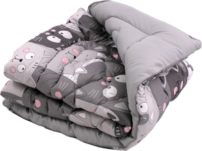 Ковдра дитяча Руно зимова 105х140 см антиалергенна Grey Cat (Р320.52_Grey Cat)