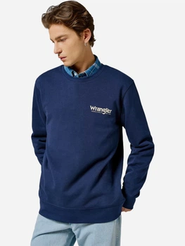Свитшот мужской Wrangler 112357328 XL Темно-синий (5401139132467)