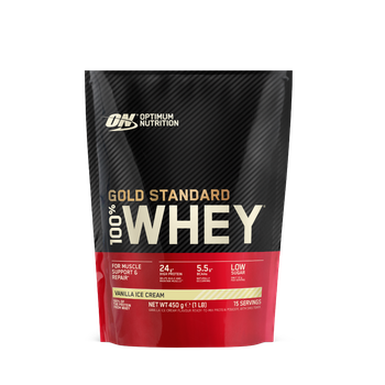 Протеїн 100% Whey Gold Standard - Optimum Nutrition 450 g - ванільне морожене (5060245603935)