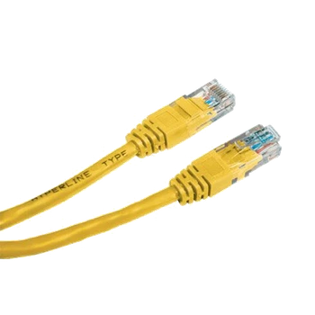 Патч-корд EServer UTP CAT5e желтый 0.5 м