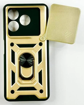 Чохол Camshield з кільцем-підставкою на Nubia V60 Design / (gold)