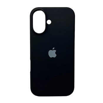 Чохол силіконовий Full Silicone Case for iPhone 16 Black (з закритим низом)