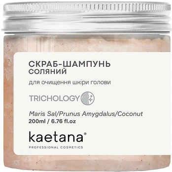 Скраб-шампунь "Соляной", с морской солью и миндальными гранулами - Kaetana Trichology 200ml (1202586-1107164584-2)