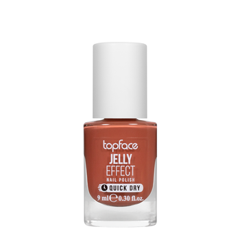 Лак для нігтів topface Jelly Effect Nail Polish швидковисихаючий № 53 Світлий вишневий (PT110)