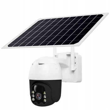 Камера відеоспостереження акумуляторна із сонячною панеллю tp8 v380 pro solar 4Gi with battery White