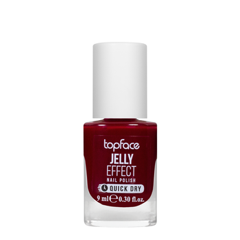 Лак для нігтів topface Jelly Effect Nail Polish швидковисихаючий PT110 , 68 Рожево-коричневий