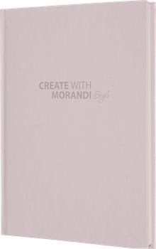 Записная книга Buromax Morandi Style A5 в клетку 80 листов твердая обложка Пудровая (BM.2411-57)