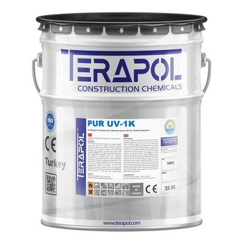 Полиуретановая гидроизоляция TERAPOL PUR UV-1K серый (ведро 25кг)
