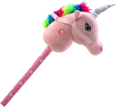 Jednorożec na patyku Leantoys Hobby Horse Unicorn Różowy (5905991009153)