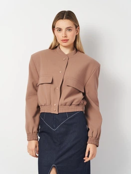 Куртка жіноча Zara 2779/446 S Коричнева (02779446942028)