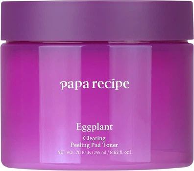 Пилинг-педы с экстрактом баклажана - Papa Recipe Eggplant Clearing Peeling Pad Toner 255ml (1364698-15186428)