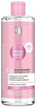 Гиалуроновая мицеллярная вода для лица 3 в 1 - AA Cosmetics Pure Derma 500ml (1339152-17033078)