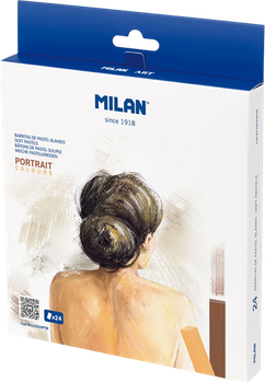 Набір м'якої пастелі Milan Portrait Colours 24 кольори (8411574106470)