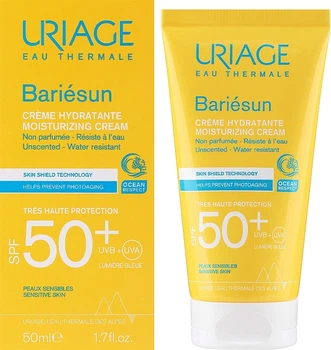 Солнцезащитный увлажняющий крем без ароматизаторов - Uriage Bariesun Moisturuzing Cream Unscented SPF50+ 50ml (1208406-1186904121-2)