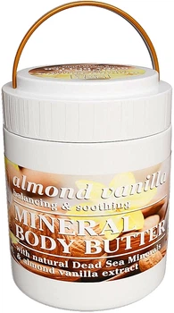 Масло для тіла мигдально-ванільне з мінералами Мертвого моря - Dead Sea Collection Almond Vanilla Mineral Body Butter 500ml (1182337-1146569241-2)