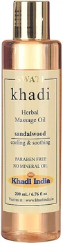 Трав'яна масажна олія "Сандалове дерево" - Khadi Swati Herbal Massage Oil Sandalwood 200ml (1038030-1377028-2)