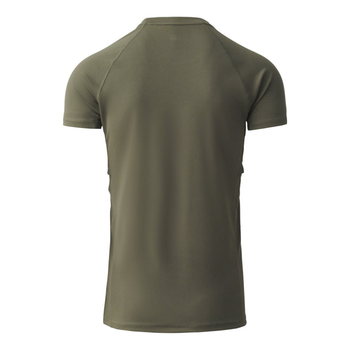 Мужская тактическая термоактивная футболка Helikon-Tex Functional T-shirt - Quickly Dry - S Olive Green (TS-FUN-QD-02-B03)