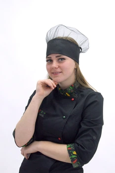 Поварской колпак с сеткой Соти велкро грета - Форма повара (2661188300)