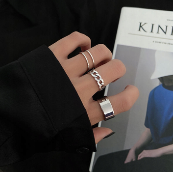 Набір мінімалістичних жіночих кільців, 3 штуки Bijoux-e