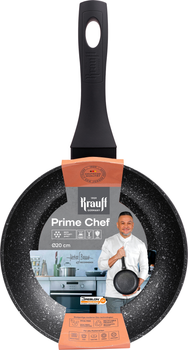 Сковорода Krauff Prime Chef алюминиевая с антипригарным мраморным покрытием 20 см (25-45-207)