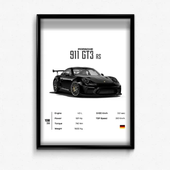 Постер в рамке Porsche 911 GT3 А3