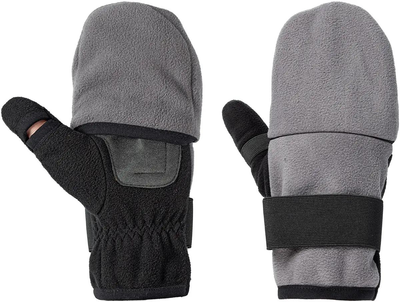 Рукавички Viking Fishing Ice Pro Gloves L (fleece) 5 cut finger+cover к:grey-graphite