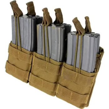 Подсумок Condor Triple Stacker M4 Mag Pouch 14320243 Coyote brown