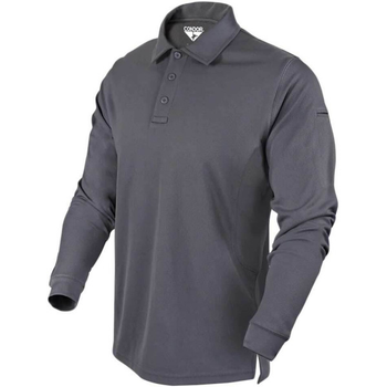 Теніс поло Condor-Clothing Long Sleeve Performance Tactical Polo. XXL. Graphite