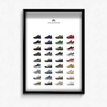 Постер в рамке NIKE AIR MAX 95 BOOK А4
